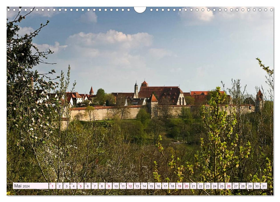 Romantisches Rothenburg ob der Tauber (CALVENDO Wandkalender 2024)