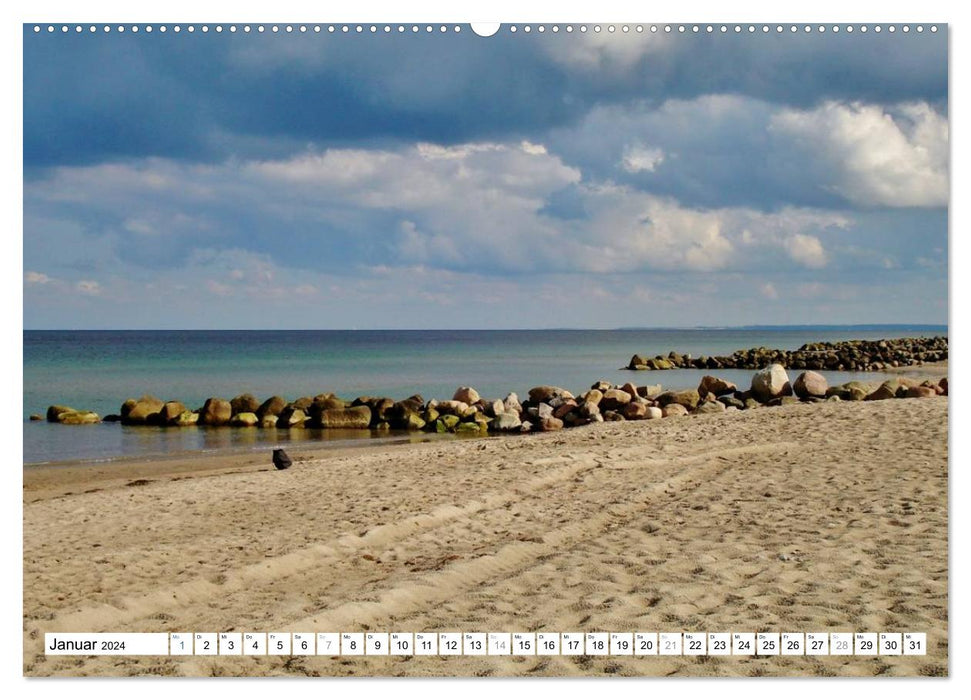 Die Ostsee - von Schleswig nach Glücksburg (CALVENDO Premium Wandkalender 2024)