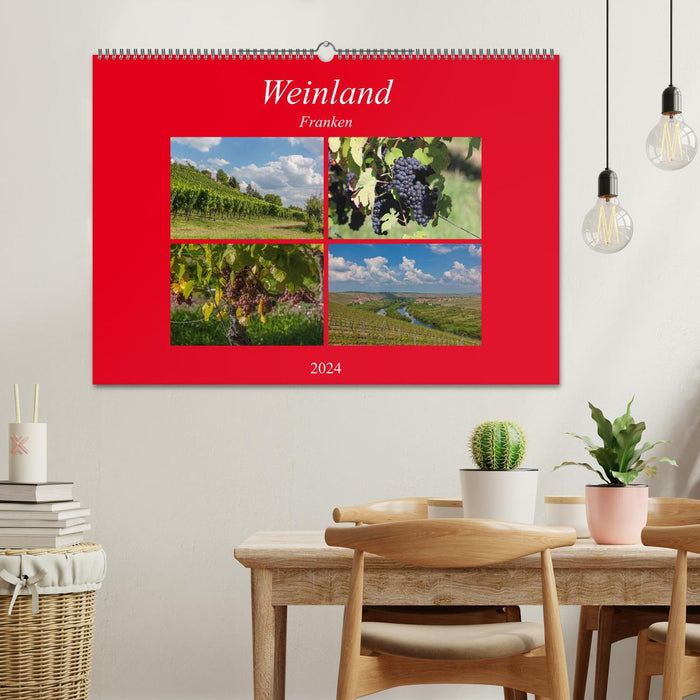 Wine country Franconia (CALVENDO wall calendar 2024) 