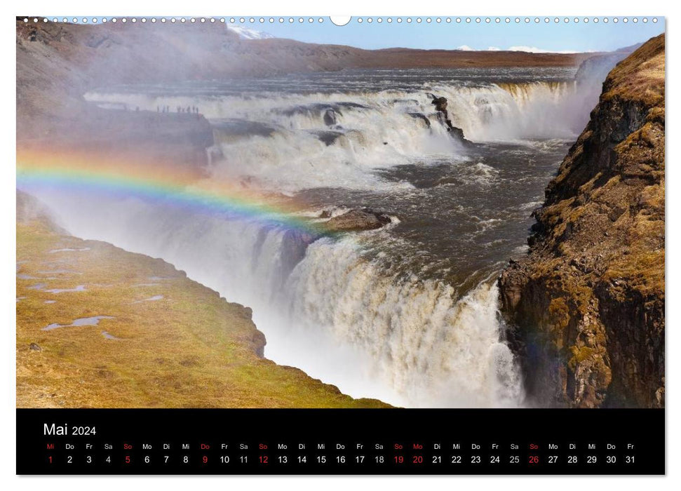 Natural views - waterfalls (CALVENDO wall calendar 2024) 