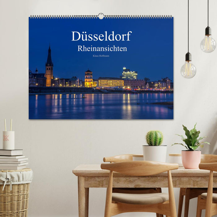 Düsseldorf - Rheinansichten (CALVENDO Wandkalender 2024)