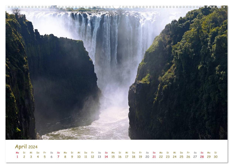 VICTORIA FALLS Wonders of Nature (CALVENDO Premium Wall Calendar 2024) 