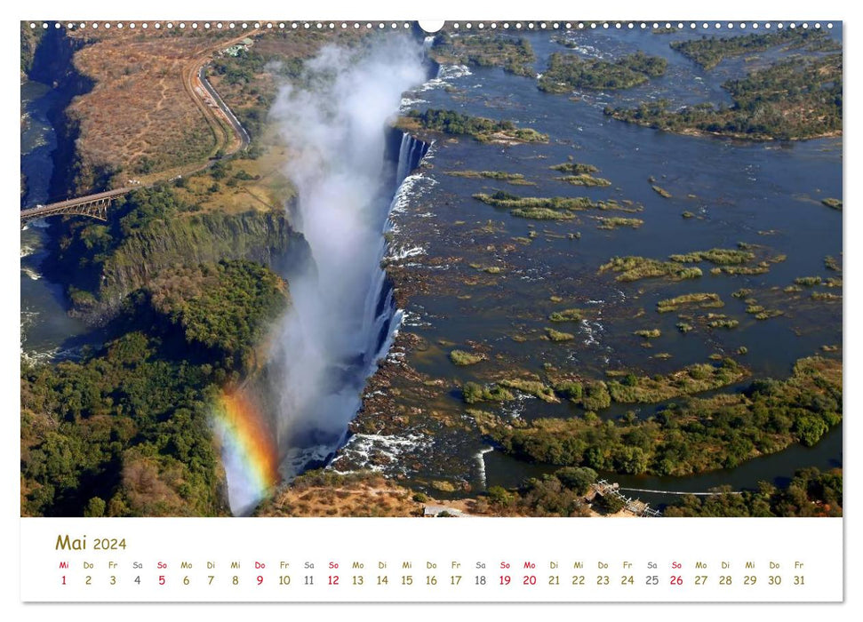 VICTORIA FALLS Wonders of Nature (CALVENDO Premium Wall Calendar 2024) 