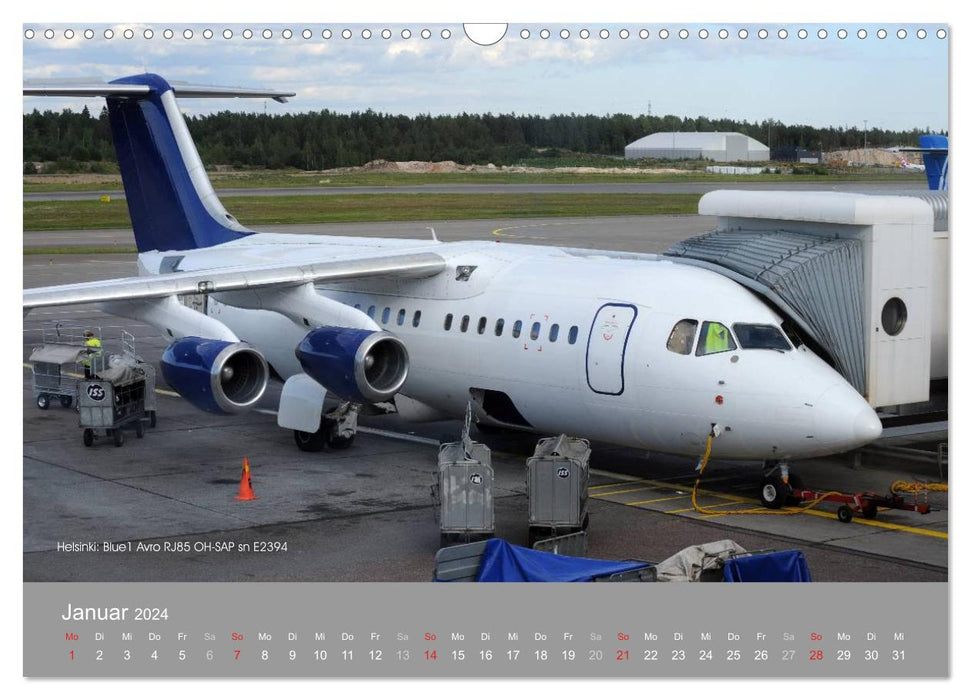 Flugzeuge im Auge der Kamera (CALVENDO Wandkalender 2024)