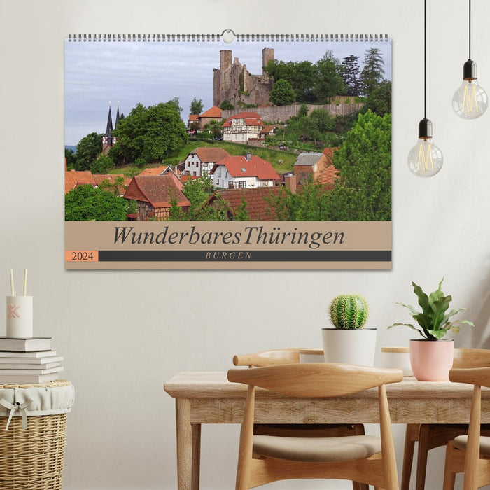 Wunderbares Thüringen - Burgen (CALVENDO Wandkalender 2024)
