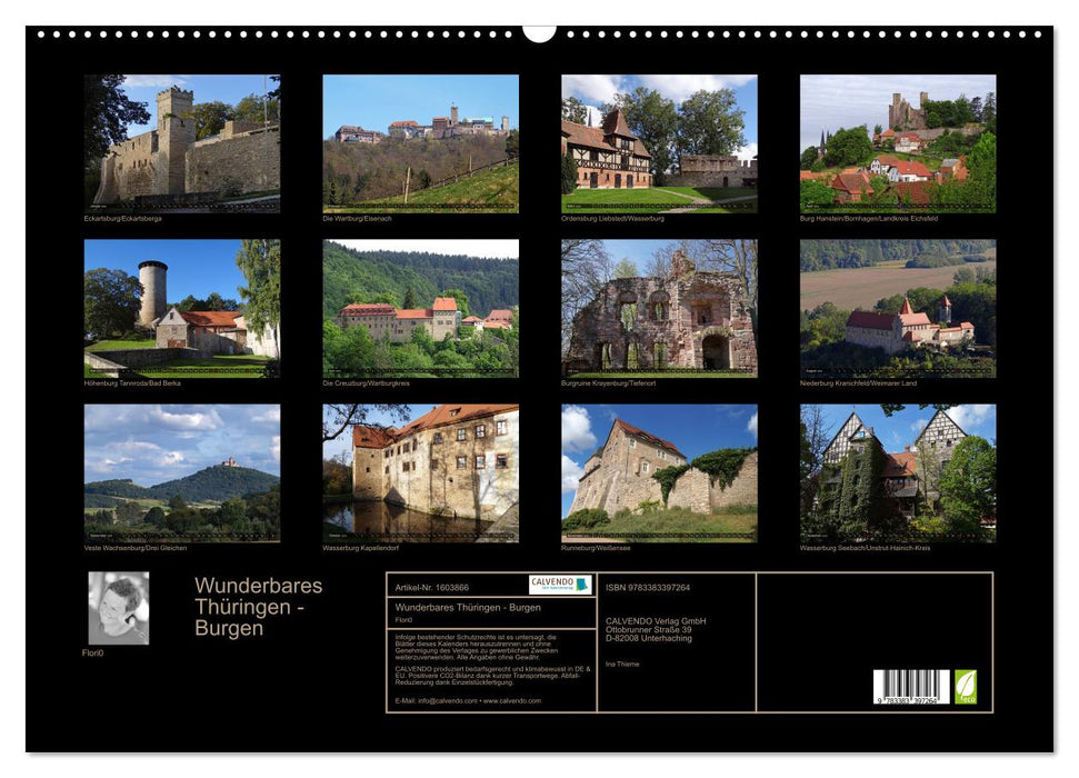 Wonderful Thuringia - Castles (CALVENDO wall calendar 2024) 