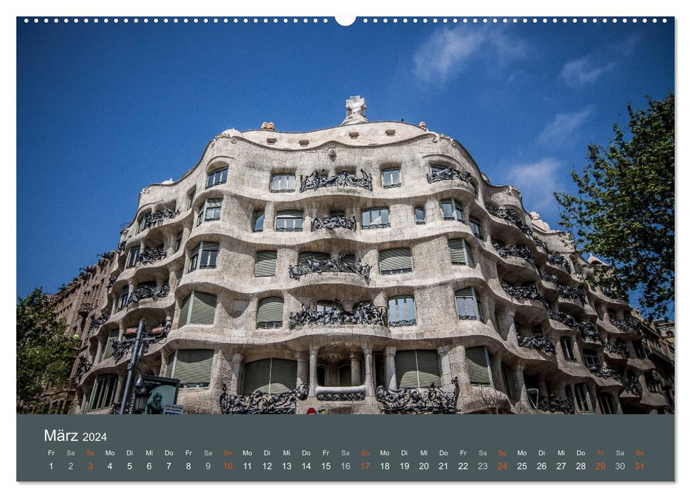 Barcelona - Fascinating Architecture (CALVENDO Wall Calendar 2024) 