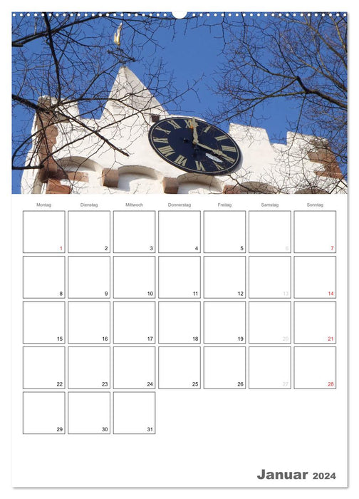 Historical clocks (CALVENDO Premium Wall Calendar 2024) 