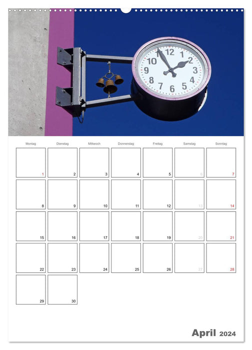 Historical clocks (CALVENDO Premium Wall Calendar 2024) 