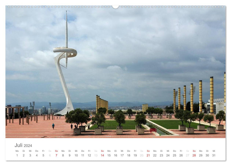 Barcelona in the eye of the camera (CALVENDO Premium Wall Calendar 2024) 