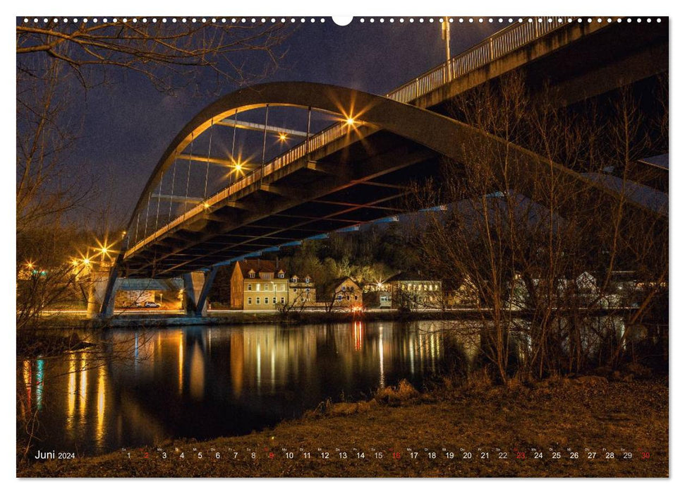 Lower Franconia at night (CALVENDO Premium Wall Calendar 2024) 