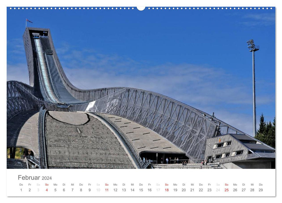 Oslo in the eye of the photographer (CALVENDO Premium Wall Calendar 2024) 