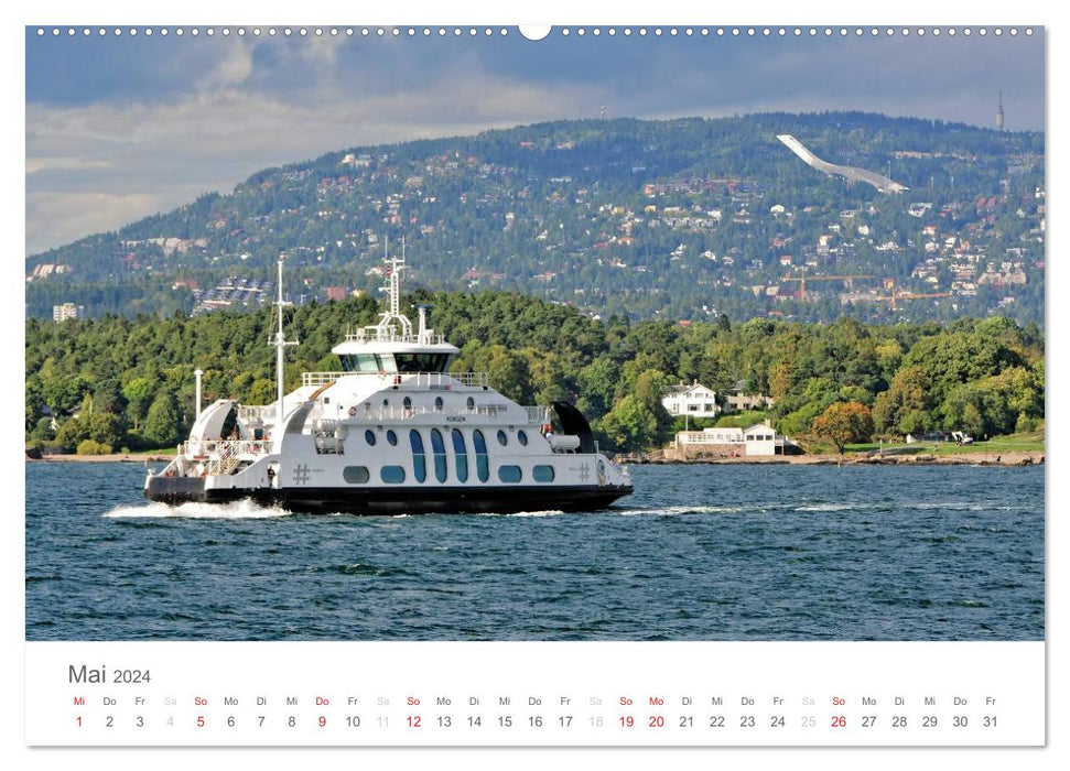 Oslo im Auge des Fotografen (CALVENDO Premium Wandkalender 2024)