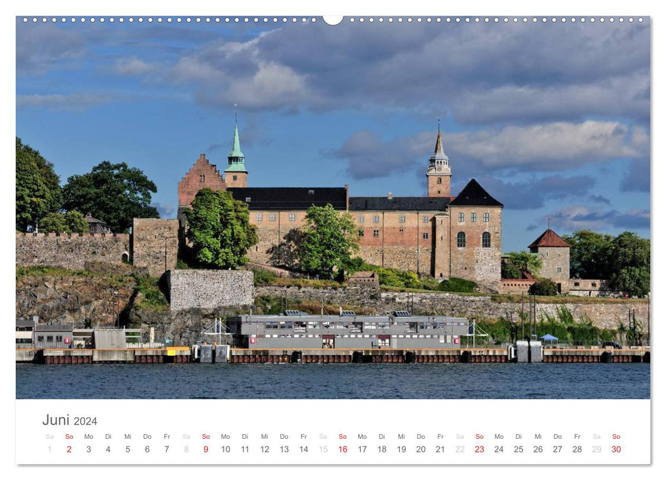 Oslo im Auge des Fotografen (CALVENDO Premium Wandkalender 2024)