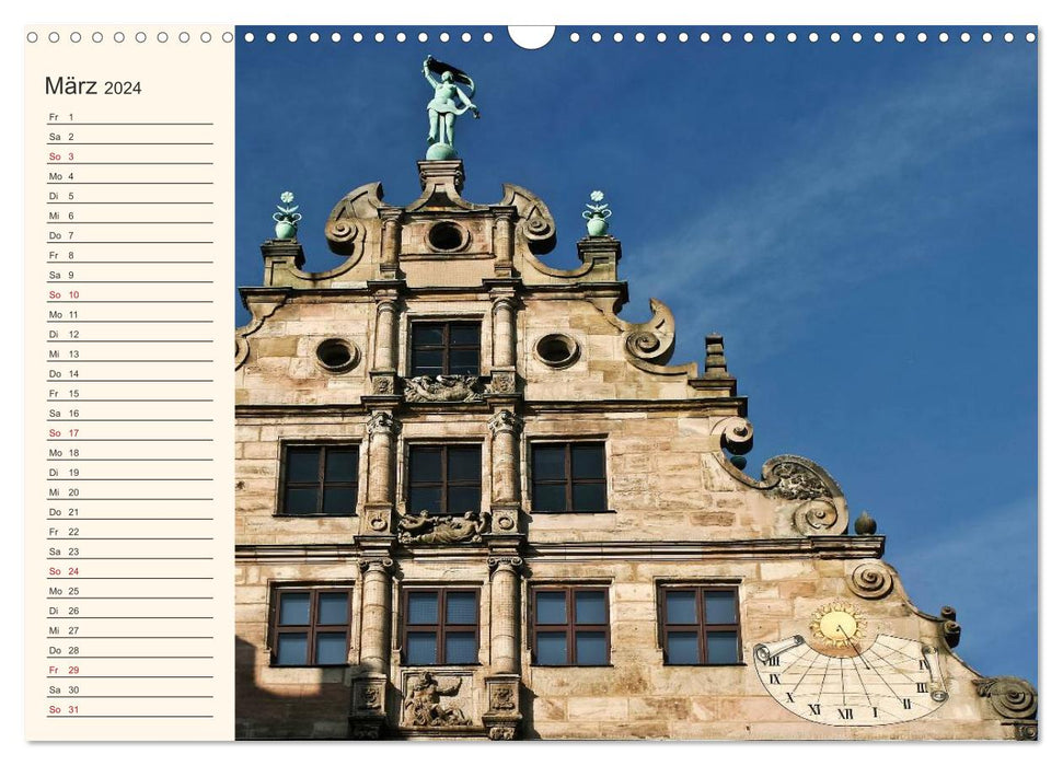 Imperial City of Nuremberg (CALVENDO Wall Calendar 2024) 