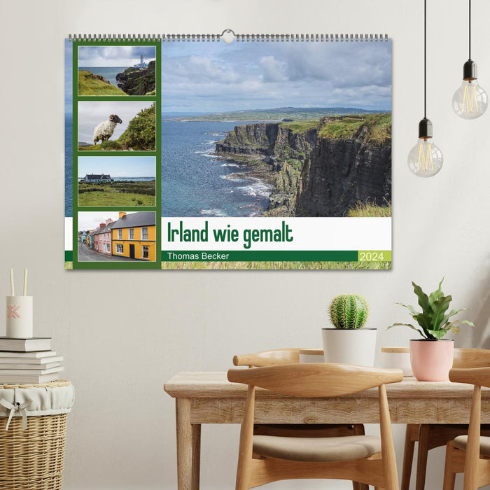 Ireland as if painted (CALVENDO wall calendar 2024) 