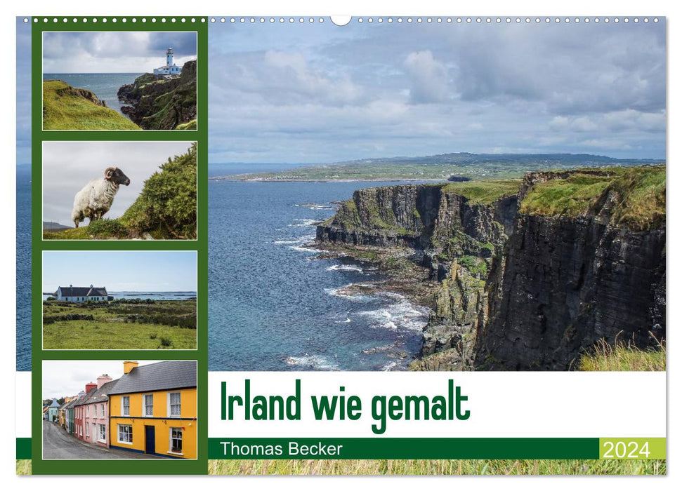 Ireland as if painted (CALVENDO wall calendar 2024) 