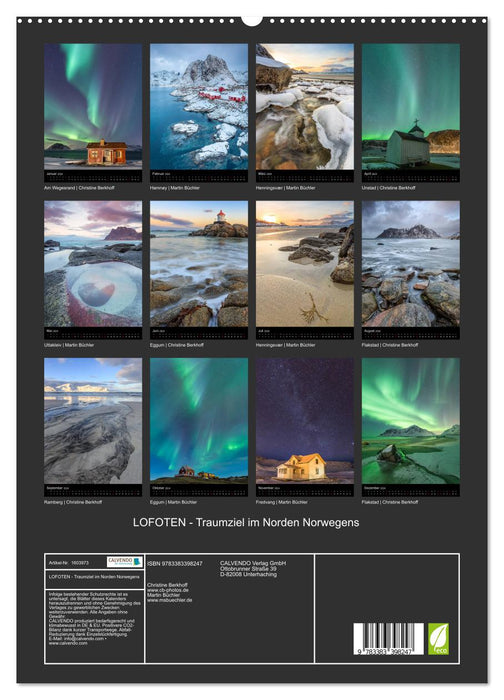 LOFOTEN - dream destination in the north of Norway (CALVENDO Premium Wall Calendar 2024) 