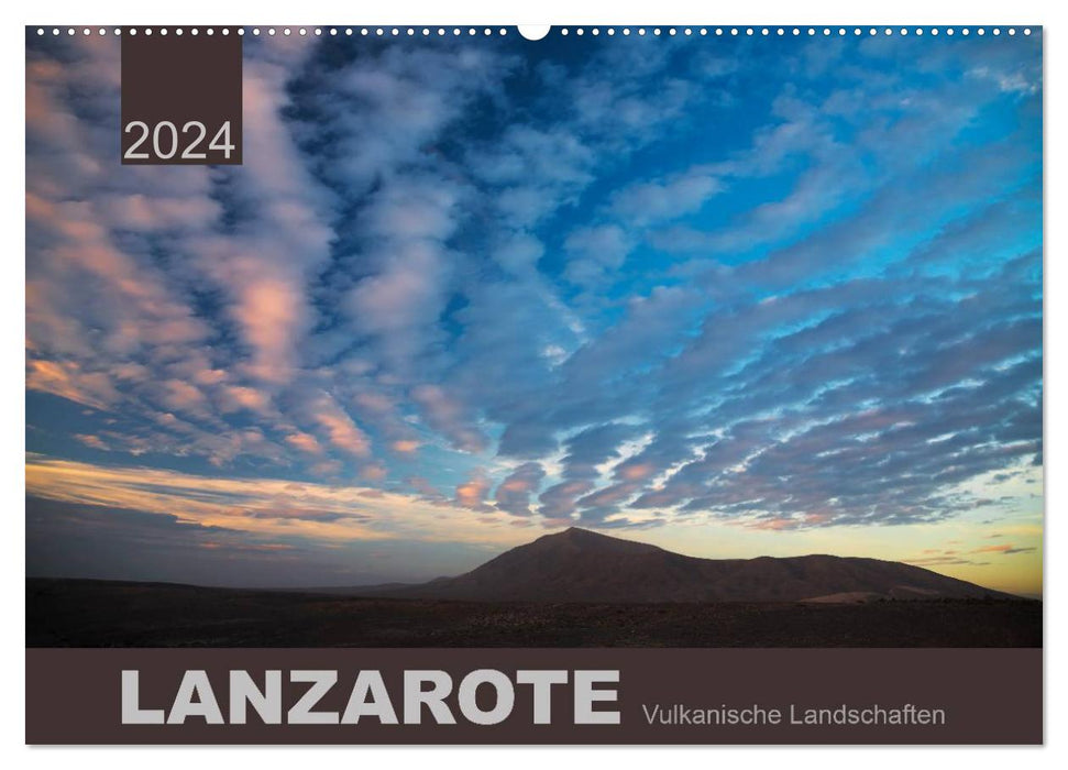 Paysages volcaniques de LANZAROTE (Calendrier mural CALVENDO 2024) 