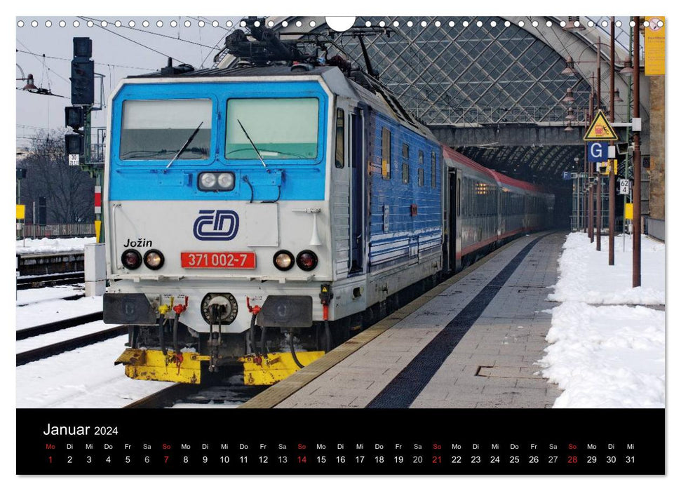 European railways in the eye of the camera (CALVENDO wall calendar 2024) 