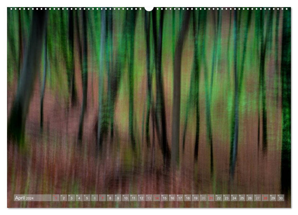 Atelier Wald - gemalt mit Licht (CALVENDO Premium Wandkalender 2024)