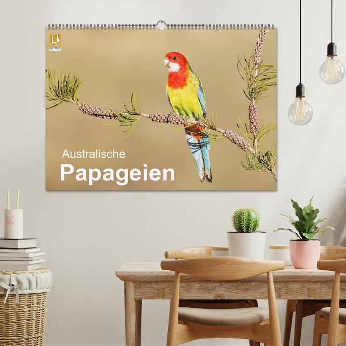 Perroquets australiens (calendrier mural CALVENDO 2024) 