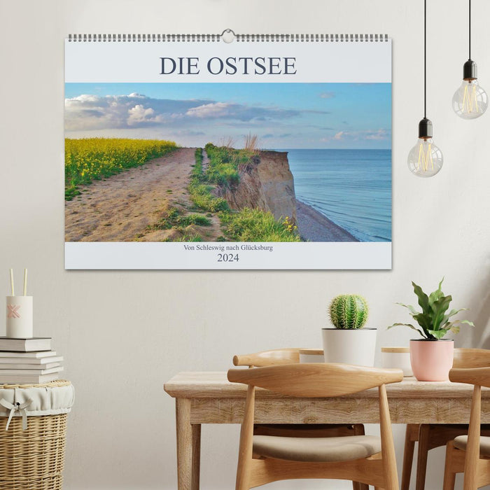 La mer Baltique - du Schleswig à Glücksburg (calendrier mural CALVENDO 2024) 