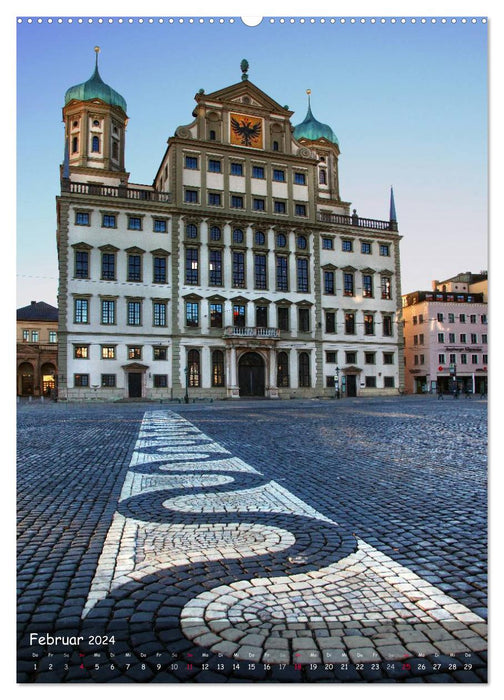 Swabian metropolis Augsburg (CALVENDO Premium Wall Calendar 2024) 