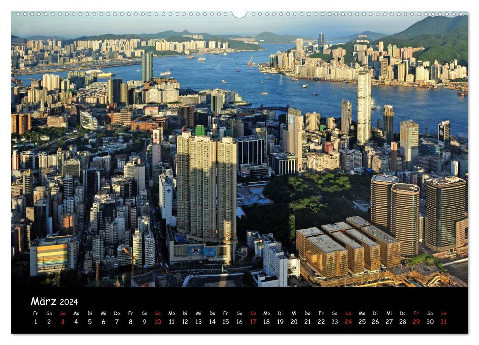 Hong Kong in the eye of the photographer (CALVENDO Premium Wall Calendar 2024) 