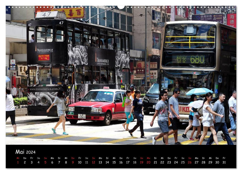 Hong Kong in the eye of the photographer (CALVENDO Premium Wall Calendar 2024) 