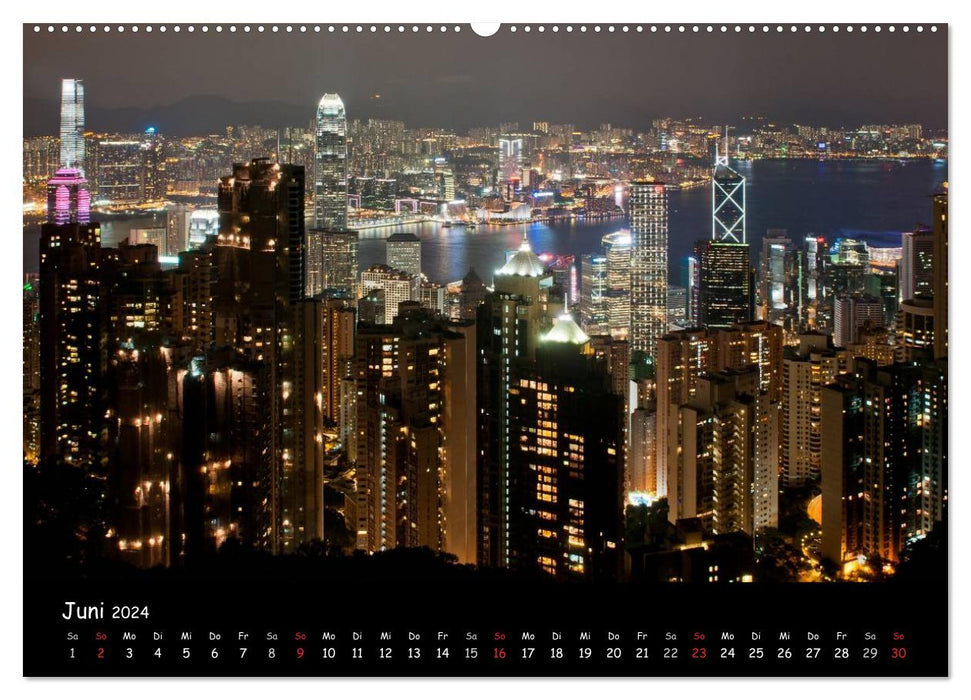 Hong Kong in the eye of the photographer (CALVENDO Premium Wall Calendar 2024) 