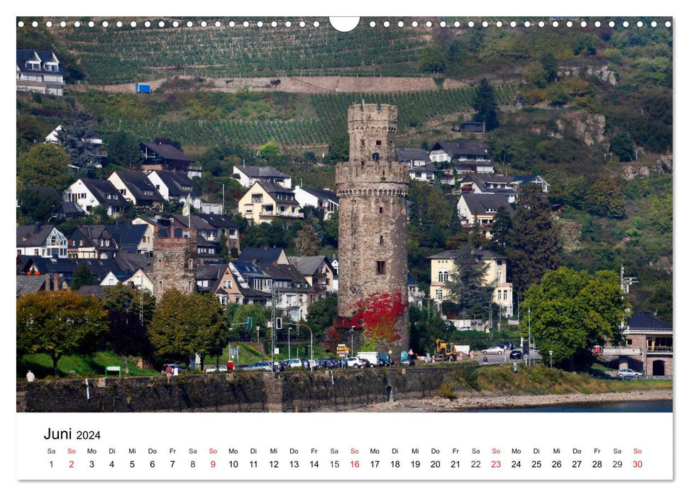 Rhein und Burgen (CALVENDO Wandkalender 2024)