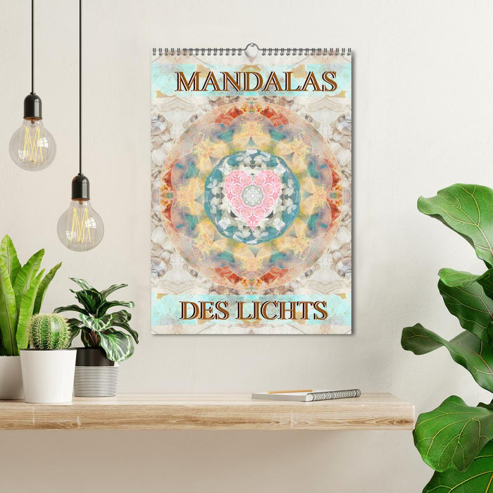 MANDALAS OF LIGHT (CALVENDO wall calendar 2024) 