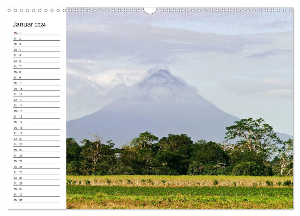 Costa Rica - Pure Nature (CALVENDO Wall Calendar 2024) 