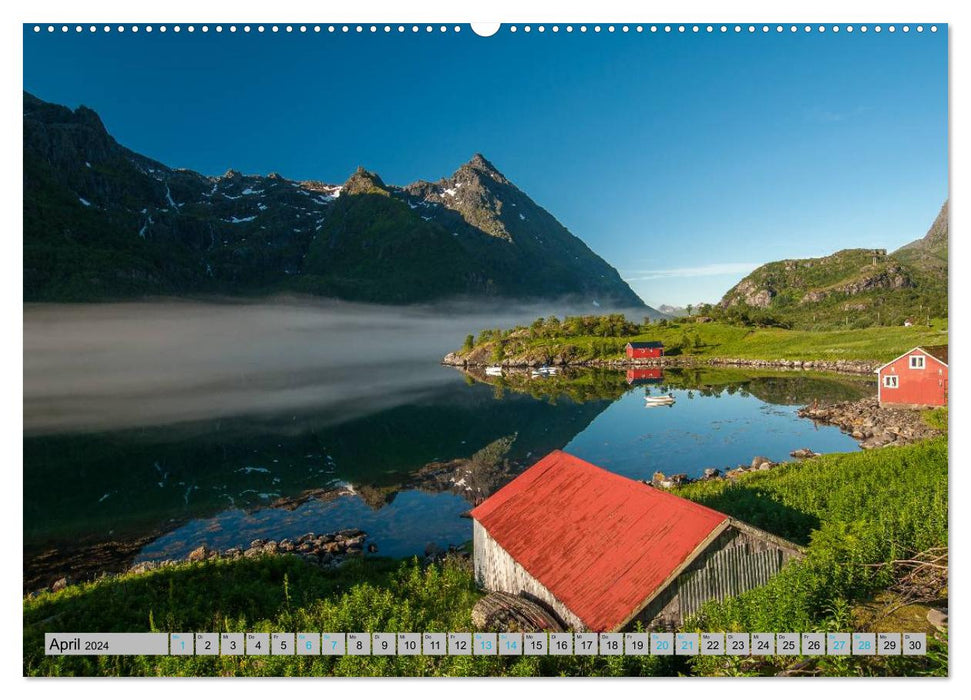 L'été en Norvège (calendrier mural CALVENDO 2024) 