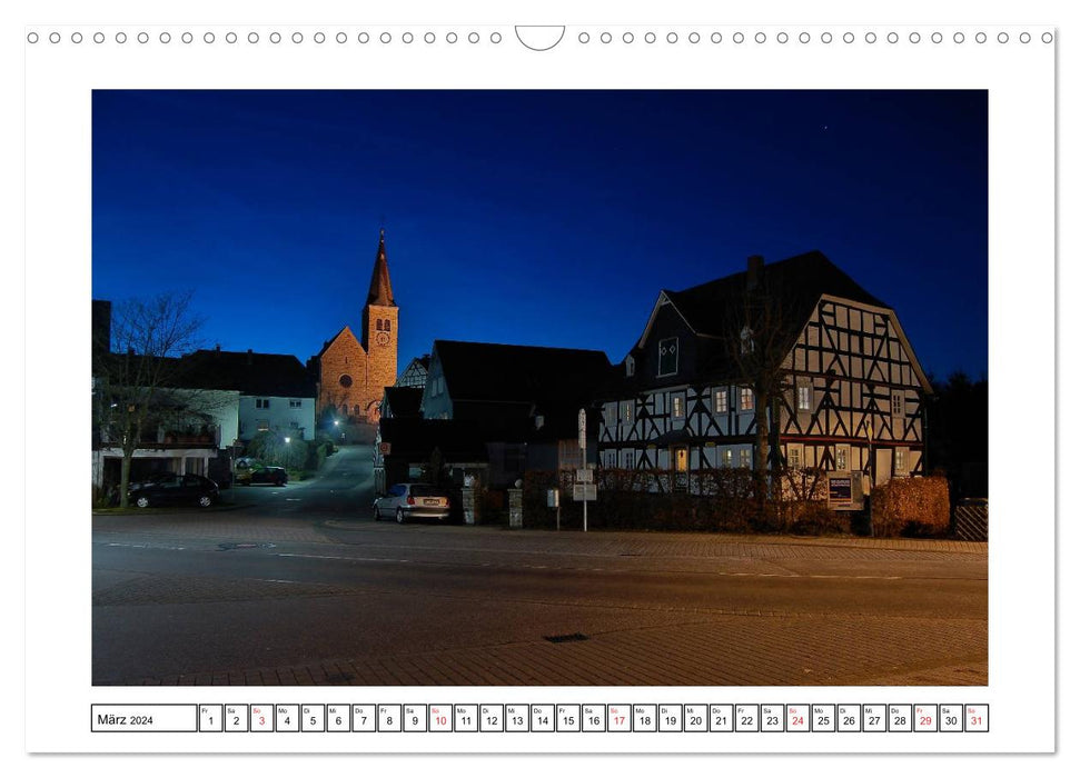 Blaue Stunde im Siegerland (CALVENDO Wandkalender 2024)