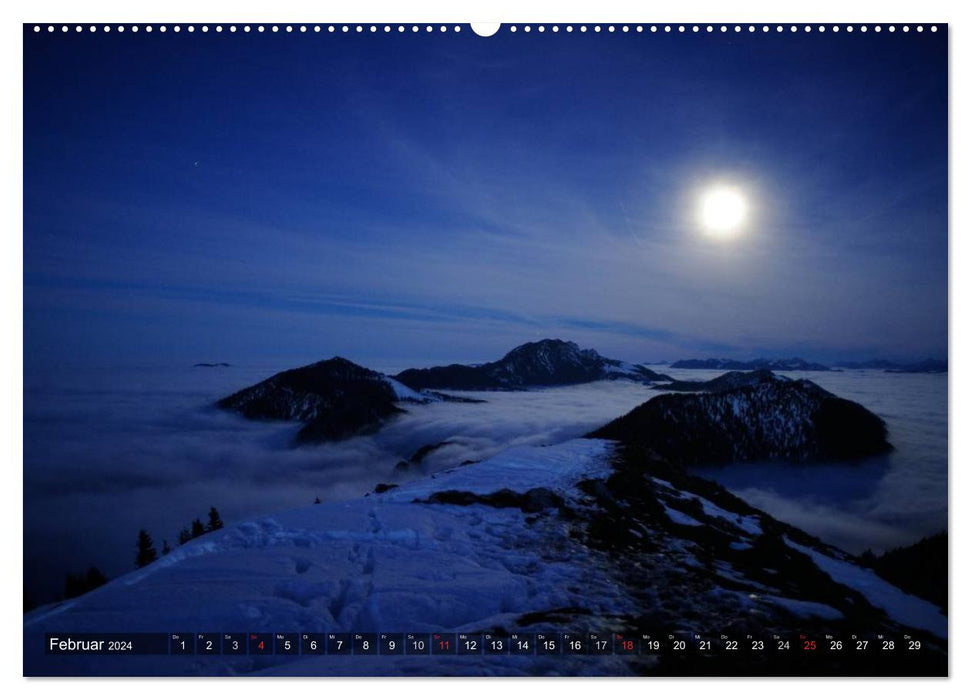 Magische Bergwelt, zwischen Sonnenaufgang und Sonnenuntergang (CALVENDO Wandkalender 2024)