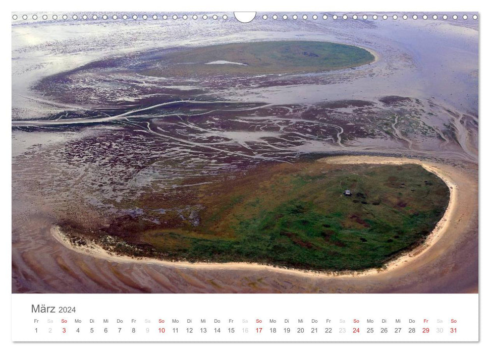 Nordfriesische Inseln im Auge des Fotografen (CALVENDO Wandkalender 2024)