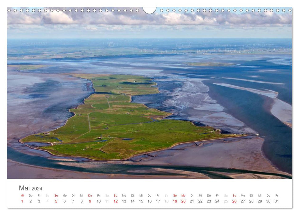 Les îles de la Frise du Nord dans l'œil du photographe (calendrier mural CALVENDO 2024) 
