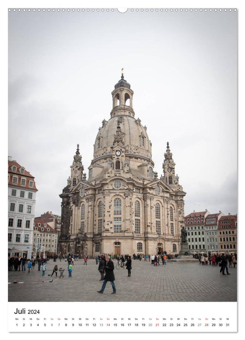 Dresde – Architecture impressionnante (Calendrier mural CALVENDO Premium 2024) 