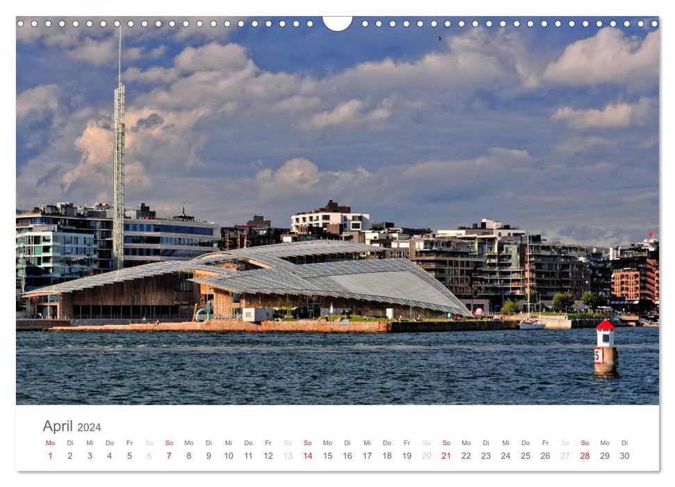 Oslo im Auge des Fotografen (CALVENDO Wandkalender 2024)