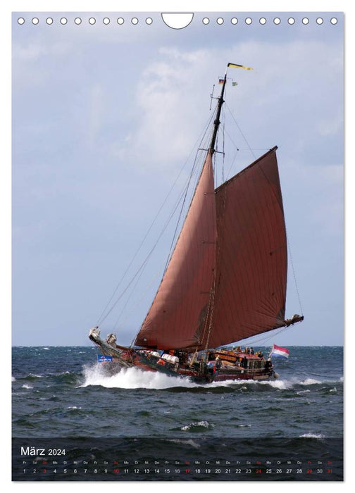 Schoner, Haikutter und Co. - Segelschiffe auf der Ostsee (CALVENDO Wandkalender 2024)