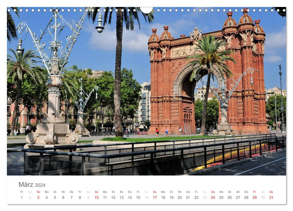 Barcelona im Auge der Kamera (CALVENDO Wandkalender 2024)