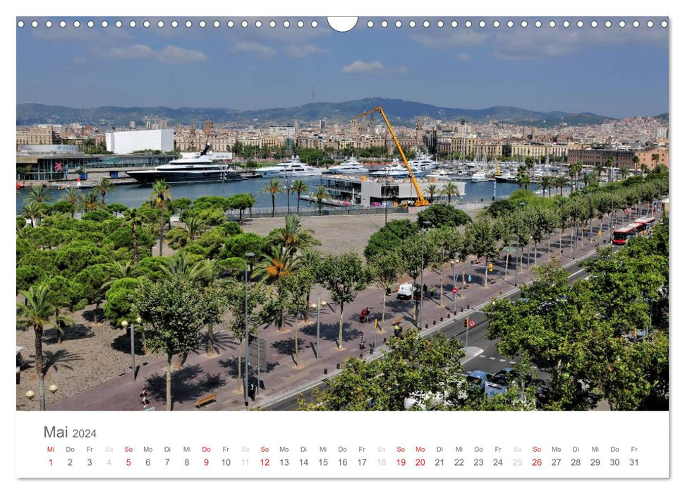 Barcelona im Auge der Kamera (CALVENDO Wandkalender 2024)