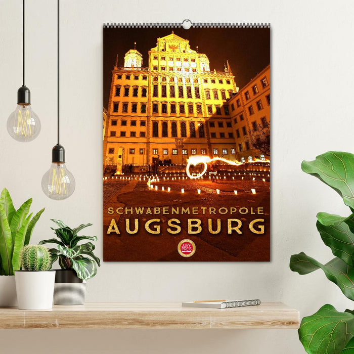 Schwabenmetropole Augsburg (CALVENDO Wandkalender 2024)