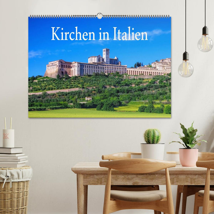 Kirchen in Italien (CALVENDO Wandkalender 2024)