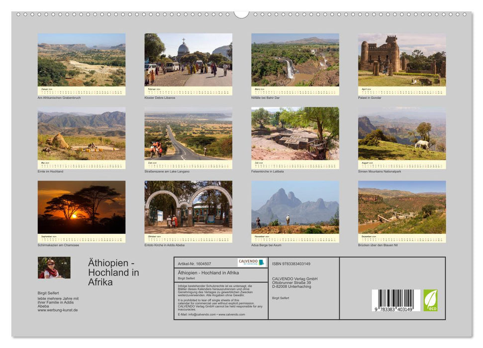 Äthiopien - Hochland in Afrika (CALVENDO Premium Wandkalender 2024)