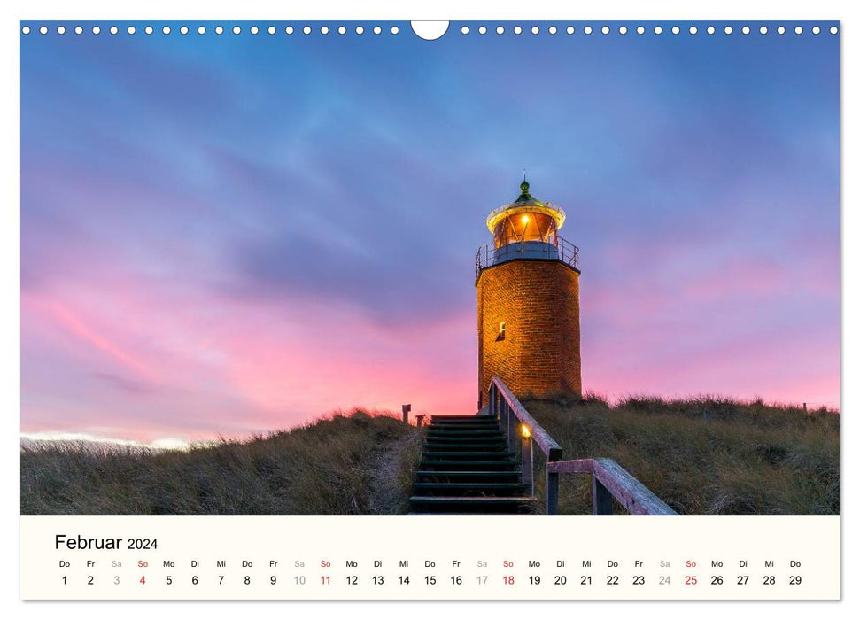 SYLT - Abendspaziergänge (CALVENDO Wandkalender 2024)