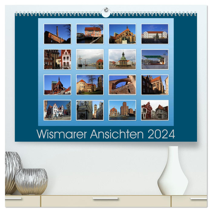 Wismarer Ansichten 2024 (CALVENDO Premium Wandkalender 2024)