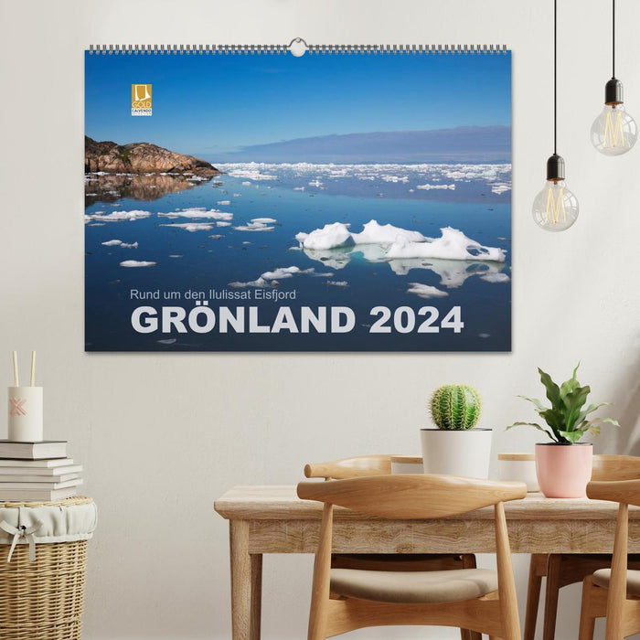 Rund um den Ilulissat Eisfjord - GRÖNLAND 2024 (CALVENDO Wandkalender 2024)